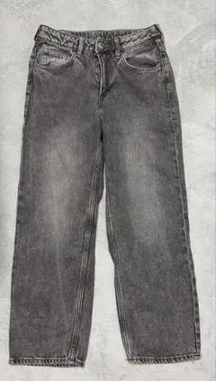 ブラックデニム　キッズ　ルーズフィット