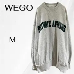 WEGO ウィゴー　スウェット　トレーナー　M　グレー　メンズ