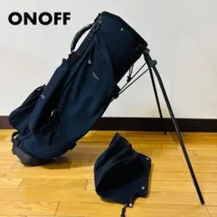 【希少品】ONOFF オノフ キャディバッグ スタンド式 ヘッドカバー付き