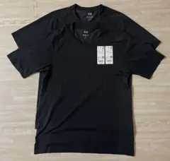 ユニクロ ドライEX Tシャツ M ダークグレー 2枚セット