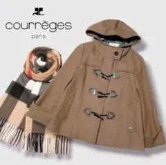 courreges＊クレージュ＊メルトンフーディーダッフルコート