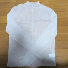 シースルー　ラメ入り長袖トップス