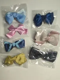 リボンヘアアクセサリー8個セット