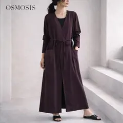 OSMOSIS★　loaf　ワンピース　カシュクール　モード系　パープル　羽織り