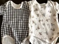 ベビー肌着 長袖ロンパース 70 4枚セット