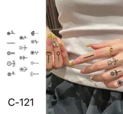 ジャグアタトゥーシール　花　 C-121 二週間もちます
