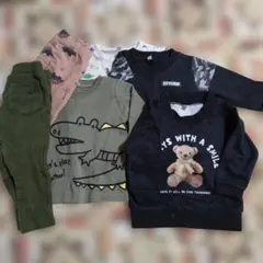 【断捨離中】まとめ売り　トレーナーとパンツ 80サイズ　6点セット