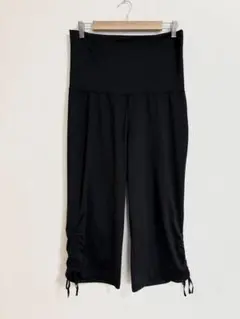 ユニクロ レディース ドライ クロップドパンツ ブラック L運動