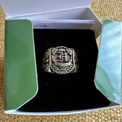 ジャーナルスタンダード カレッジリング ゴールドカラー スクエア 17