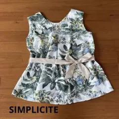レディースノースリーブ　シンプリシテ　花柄