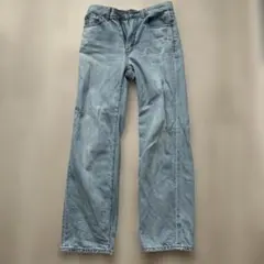 GU ストレートデニム Mサイズ ライトブルー