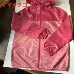 未使用 ママイクコ MAMAIKUKO フード付きジャンパー 薄手 ピンク Mのサムネイル