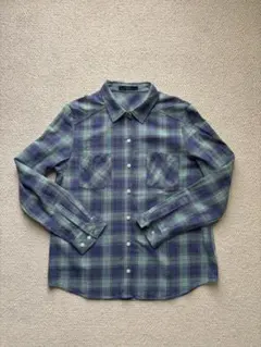AZUL by moussy チェック柄 長袖シャツ Mのサムネイル