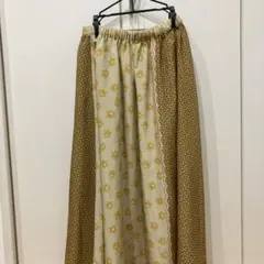 AS KNOW AS pinky 黄色　夏用スカート