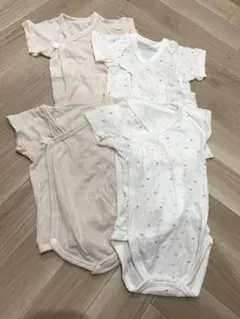 ベビー　メッシュ　半袖肌着4点セット　50-60サイズ