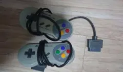 スーパーファミコン　コントローラー2つ