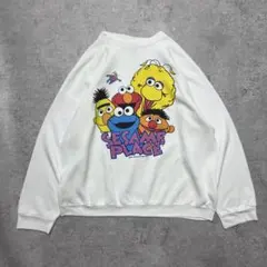 90s USA製 SESAMI STREET スウェットシャツ 2XL
