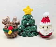 クリスマス　あみぐるみ　#8　ハンドメイド　かぎ編み　編み物
