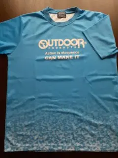 OUTDOOR PRODUCTS 青 Tシャツ LL