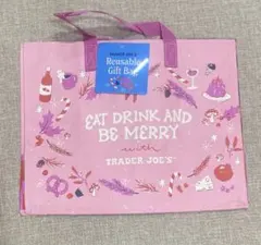② クリスマス　trader joe’s エコバッグ　ホリデー　限定 トレジョ