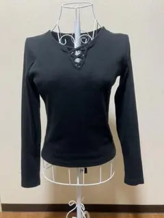 【GRL】胸元クロストップス【Mサイズ】