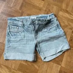 【✔️在庫整理商品】 デニム　ショートパンツ ライトブルー Lサイズ