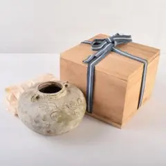 タイ古陶磁　スンコロク　宋胡録　香合　蓋物　時代箱　V　R8148 Yahoo!オークション -「宋胡録」(東南アジア) (陶芸)の落札相場