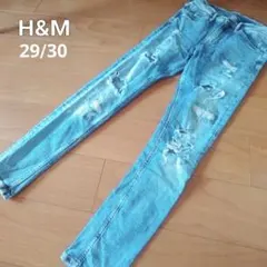 ダメージスキニー デニム