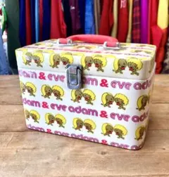 昭和レトロ adam&eve バニティケース メイクボックス 鏡付 ヴィンテージのサムネイル