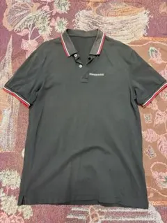 PRADA プラダ ポロシャツ L グレー ティップライン ラバーロゴ - メルカリ