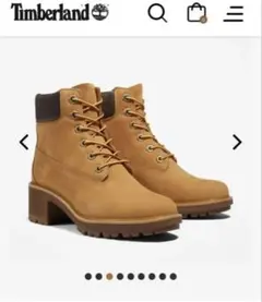 Timberland レースアップブーツ　ヒール　レディース26
