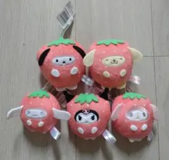 サンリオ フルーツ着ぐるみマスコット いちご編 全5種類セット