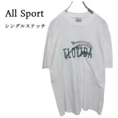 ☆All Sport☆ 90s USA製 シングルステッチTシャツ C-4763