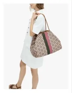 希少 ケイトスペード エブリシングスペードフラワージャカード　ラージトート