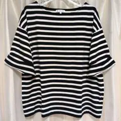 GLOBAL WORK ボーダー Tシャツ カットソー Mサイズのサムネイル