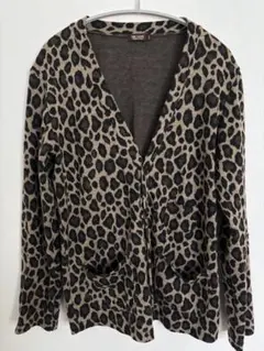 タイムセール　MR. OLIVE ミスターオリーブ　ヒョウ柄カーディガン