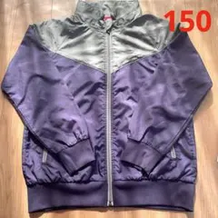 Nike ナイロンジャケット 150 紫/グレー