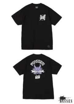 【ミル】MASSES マシス スカル Tシャツ 黒 キムタク M&M CUSTOM PERFORMANCE - PRINT S/S T-SHIRT (×MASSES) (BLACK