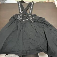 キッズ ジャンバースカート ブラック 160