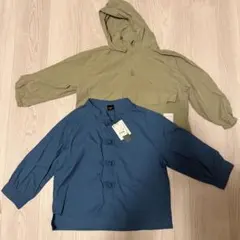 【未使用】 チャイナボタン風トップス ＆ アノラックパーカー 2点セット