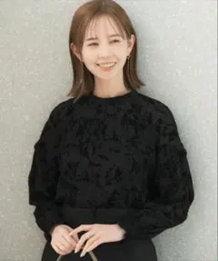 フロッキードット シャツ