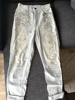 【即購入OK】rienda♡パールストーンデニム　25インチ