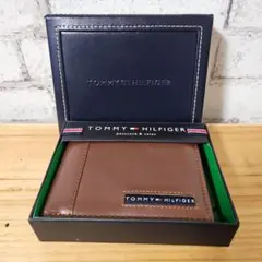 TOMMY HILFIGER 二つ折り財布 ブラウン