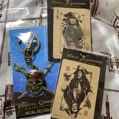 パイレーツオブカリビアン メタルキーホルダー クラフトステッカー 3点セット