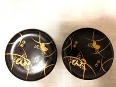 4＃.輪島塗り　漆器　菓子皿2枚セット　中古品