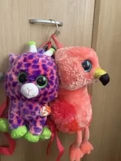 動物のぬいぐるみ付きピンクリュック y2k 平成女児 海外ガール - メルカリ