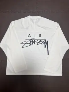 stussy NIKE 長袖 L 白 ☆NIKE X STUSSY☆BIG SWOOSH LS T-SHIRT ロンT☆追跡可 (Nike/T