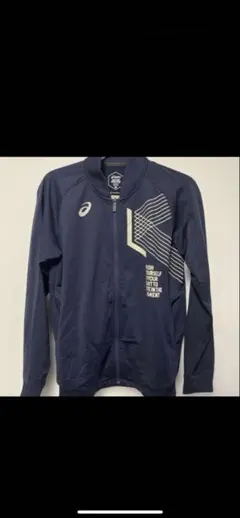 【ASICS】アシックス ネイビー ジャージ 上下＋長袖