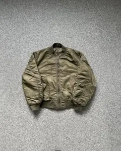 MA-1 フライトジャケット カーキ 中綿 ミリタリー ブルゾン
