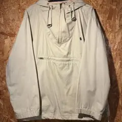 ベージュ フード付き プルオーバー